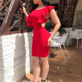 Vestido Corto Elegante Para Mujer Color Rojo