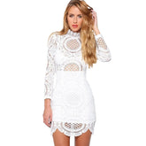 Vestido Corto Elegante Para Mujer Color Blanco