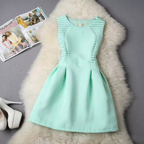 Vestido Corto Elegante Para Mujer Color Azul