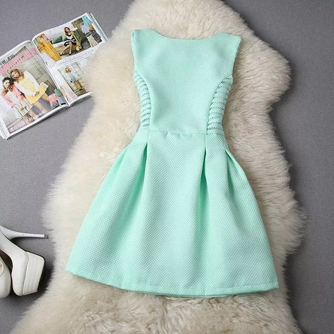 Vestido Corto Elegante Para Mujer Color Azul