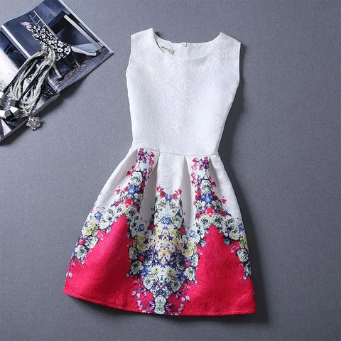 Vestido Corto Elegante Para Mujer De Flores