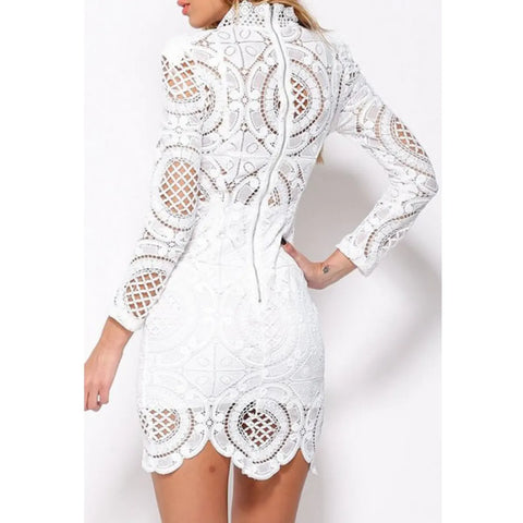Vestido Corto Elegante Para Mujer Color Blanco