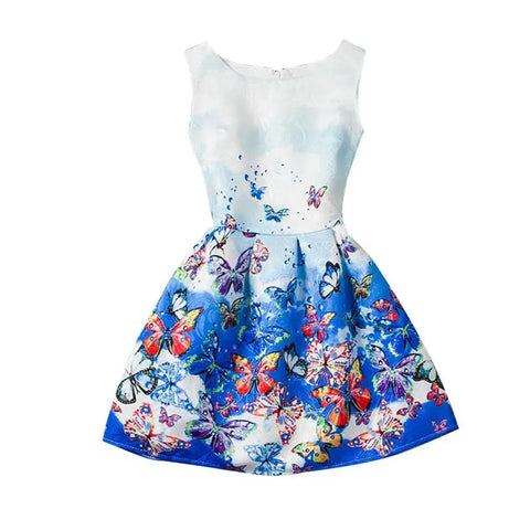Vestido Corto Elegante Para Mujer De Mariposas